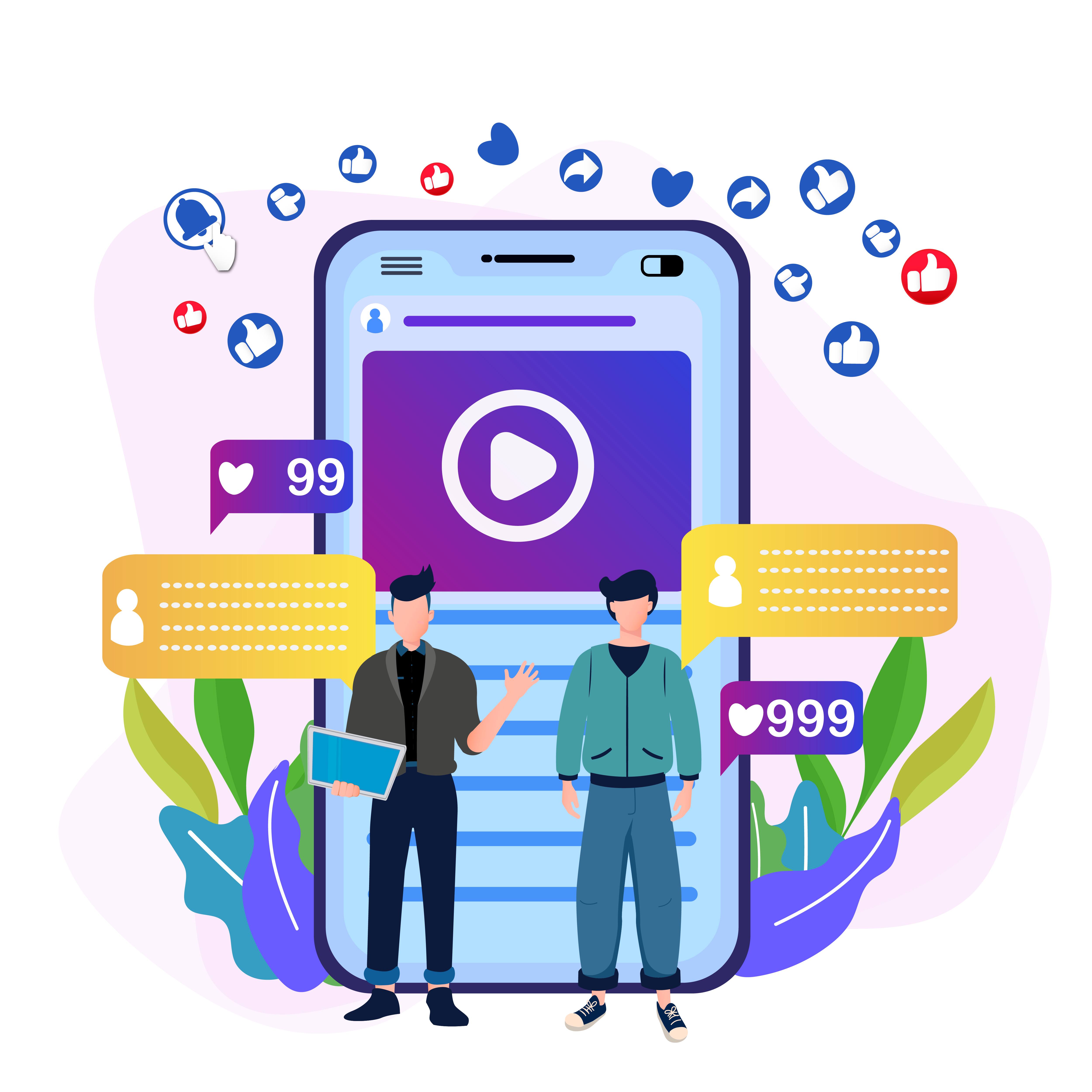 —Pngtree—Digital Marketing Online Advertising Like 6445682